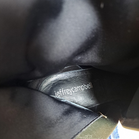 Jeffrey Campbell Dark Green Camo Print Going Out  Siren Ankle Sock Boot Siz 8.5M - Picture 7 of 8